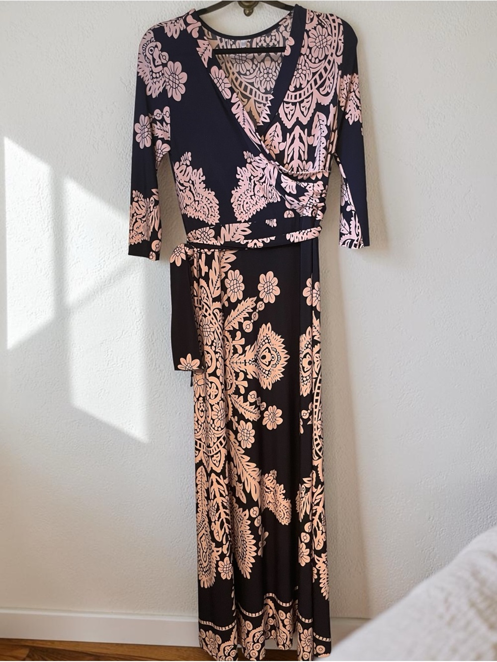 Pinkblush Maternity/Post Maternity Maxi Wrap Dress. Made in 🇺🇸